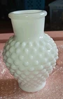Vintage Hobnail Milk Glass Vase Classic Round Bud 5.5” Tall