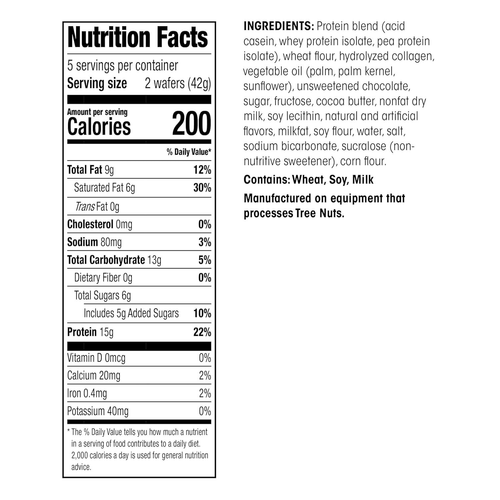 WonderSlim Protein Wafer Snack Bar Mocha 200 Calories 5 Count Pack wonderslim-protein-wafer-snack-bar-mocha-200-calories-5-count-pack