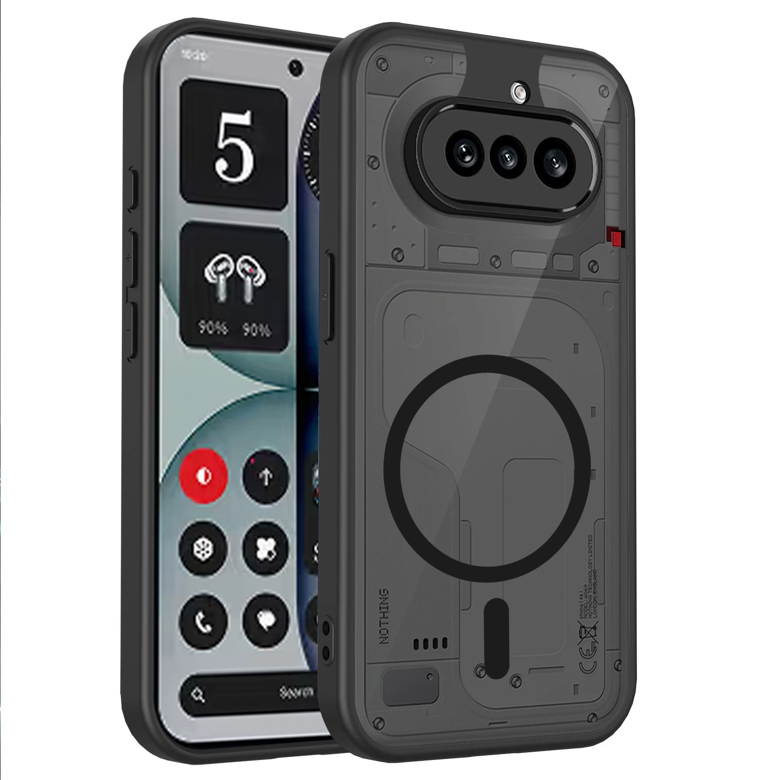 For Nothing Phone 4a Pro / 4A Magnetic Slim Clear Matte Hard PC