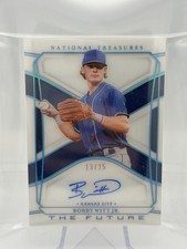 2022 National Treasures the Future Bobby Witt Jr. AUTO /25 #TF-BW CGC AUTH