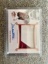 2017 Leaf Trinity Dede Westbrook Rookie Patch Auto PA-DW2 On-Card Autograph Play. rookie card picture