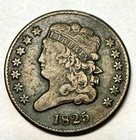 Photo of a 1825-P Half Cent from an eBay listing that sold on Jul 2, 2026