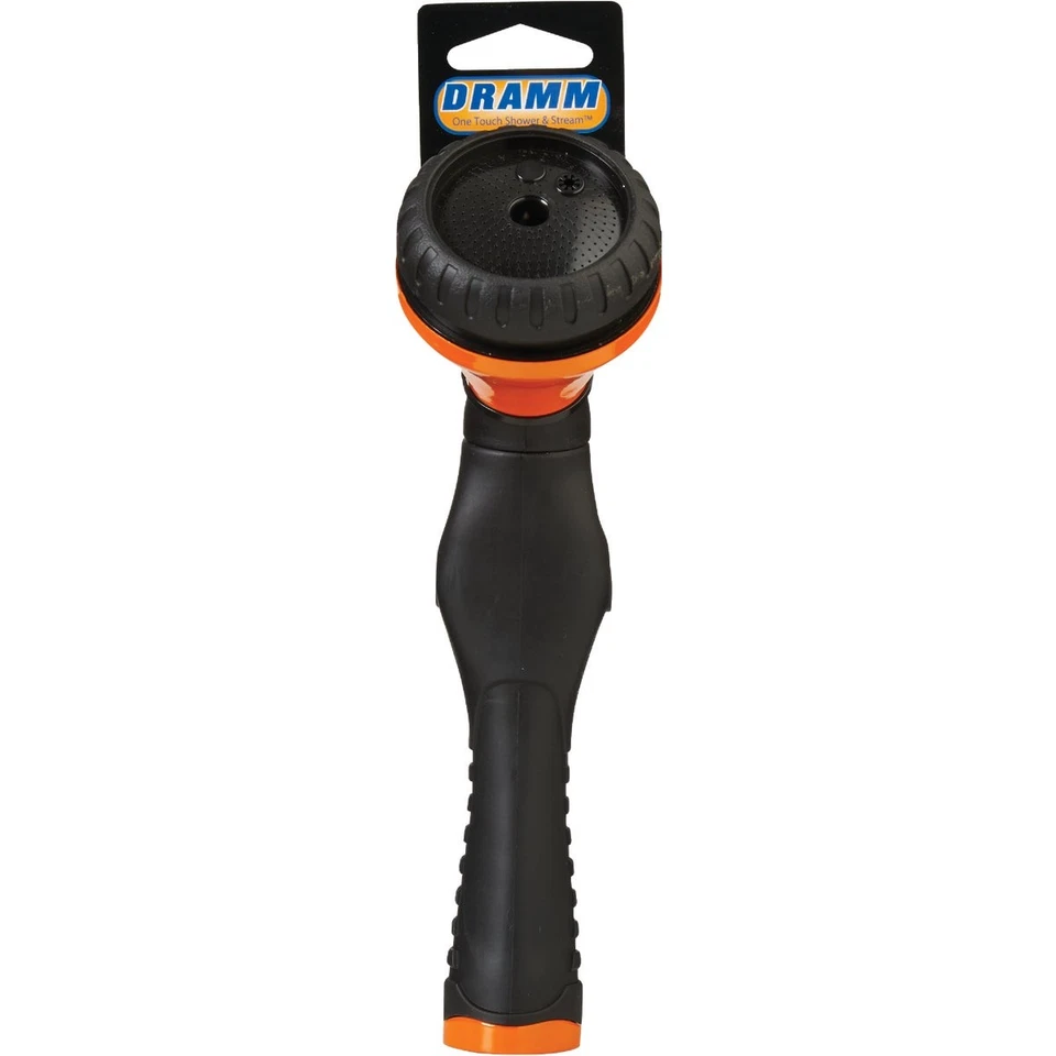 Dramm One Touch Heavy-Duty Metal Shower & Stream Multi-Pattern Nozzle, Orange - Image 2 of 2