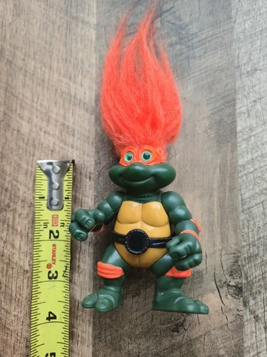 Vintage 1993 TMNT Teenage Mutant Ninja Turtle Troll Raphael Figure Toy Belt