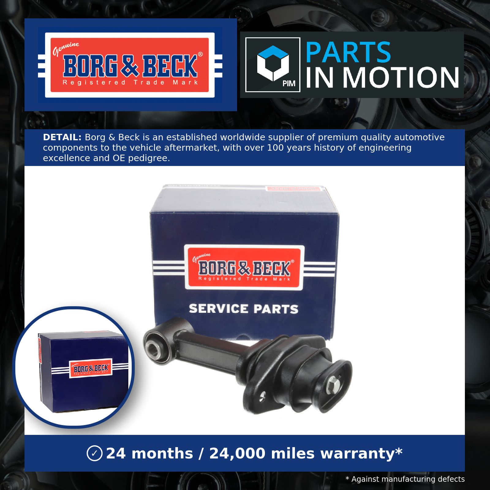 Engine Mount Rear BEM4459 Borg & Beck Mounting 219501S000 219501Y200 Quality New