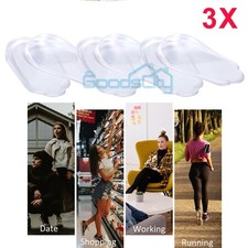 3X Shoe Insoles Medial Lateral Heel Silicone Pads Wedge Lift for Bow O/X Leg