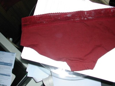 Victoria Secret Love Pink Burgundy Panties Sz SP