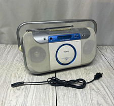 Sony CFD-E100 Boombox CD-R/RW AM/FM Radio Cassette - Tested Works