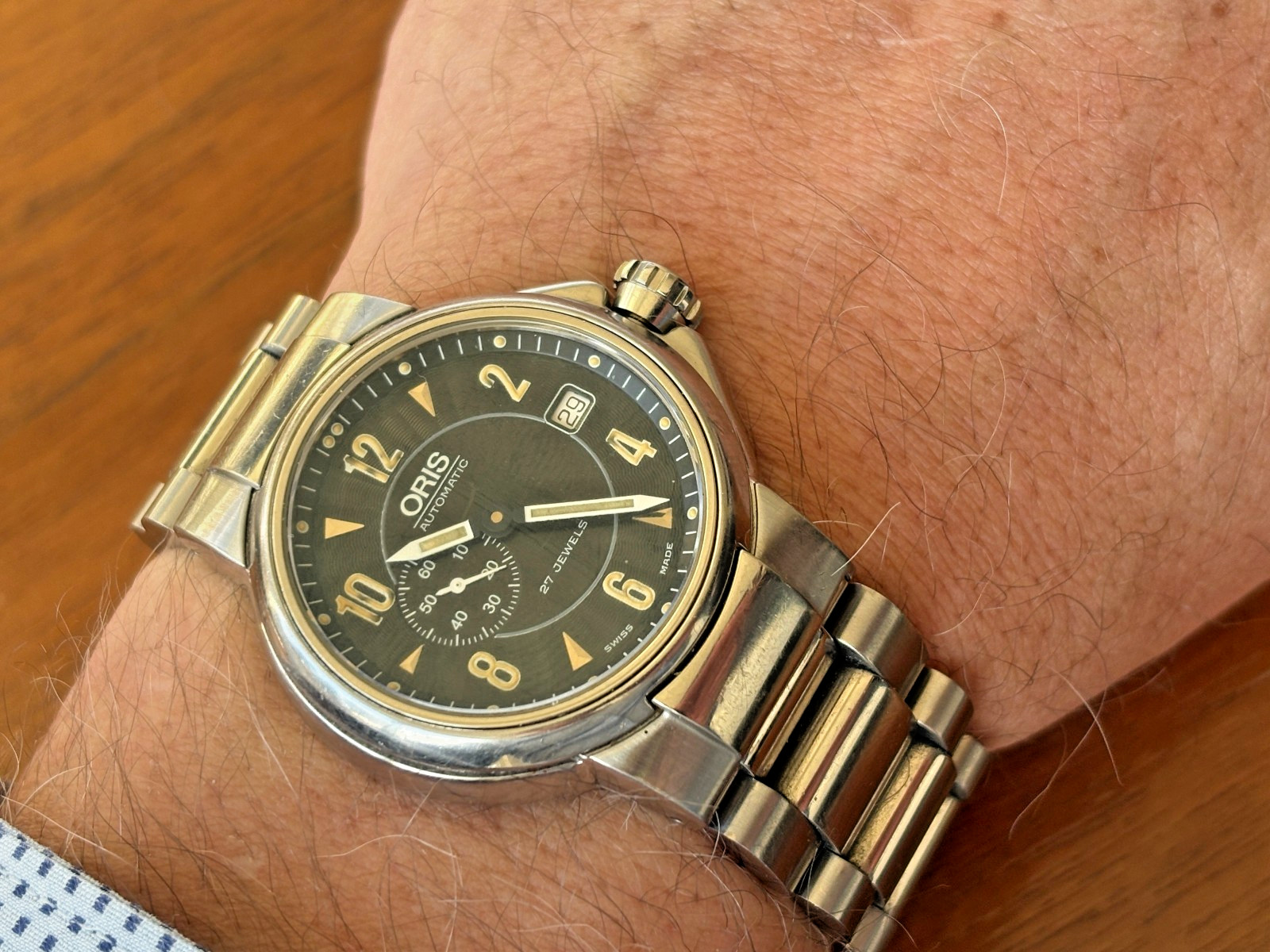 Oris Full Steel Small Seconds Automatic Men's Wat… - image 5