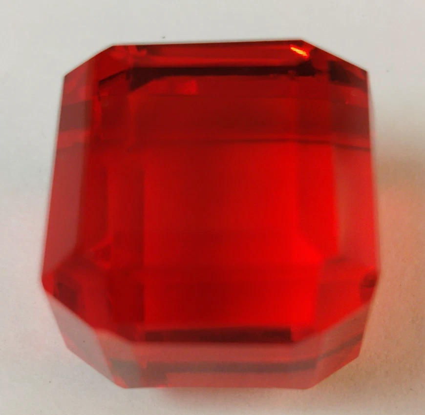 AAA+ Large Mexican Fire Opal 97.90 Ct. Cube Shape Loose Gemstone Gift for Women - Image 2 of 4