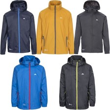 Trespass Mens Quikpac Waterproof Breathable Hooded Packable Jacket Coat