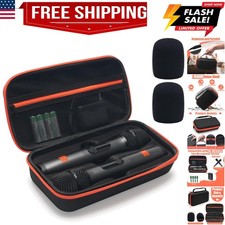 for JBL Wireless 2 Microphone System, Handheld Dual Mic Case with 2 Mic Foam ...