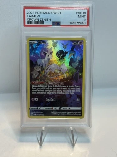 Pokemon Mew Crown Zenith Galarian Gallery Full Art #GG10 PSA 9 Mint