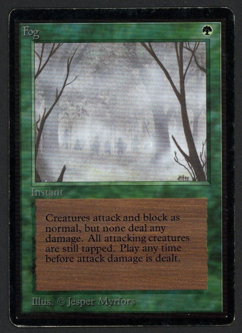 ***Beta Fog (Light Indent)*** MTG Beta Magic Kid Icarus