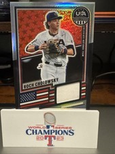 2026 Panini Stars And Stripes Roch Cholowsky Game Jersey Team USA Prizm Silver