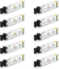 10Pack 10Gbase LR SFP Transceiver, 10G Dual LC Single Mode Module for Cisco
