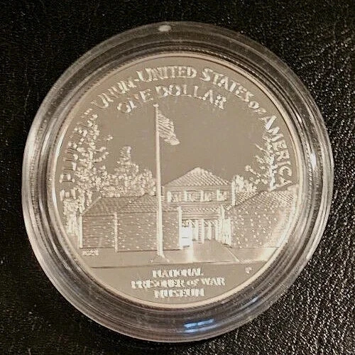 1994 P National Prisoner of War Museum Silver Commemorative Dollar $1 US BU/UNC - Image 2 of 2