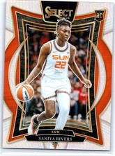 2025 Panini Select WNBA #52 Saniya Rivers Silver Prizms