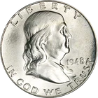 1948-D Franklin Half Dollar - Full Bell Lines