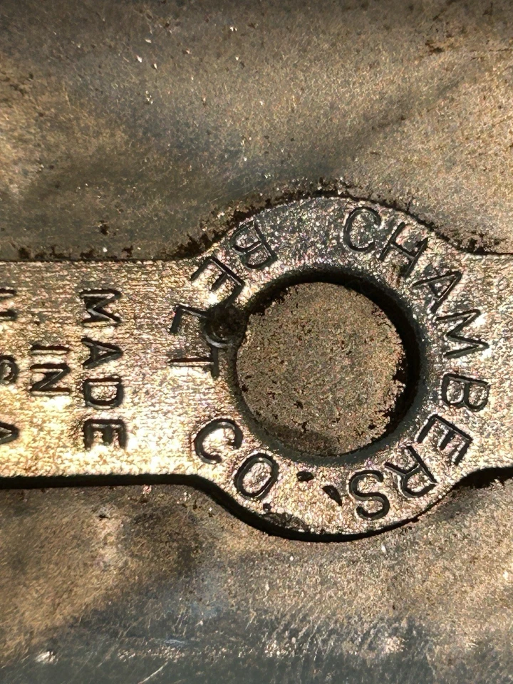 Vintage Chambers Western Belt Buckle black horse and sears leather kids belt - Image 4 of 4