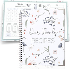 Recipe Book to Write in Your Own Recipes - Family Recipe Journal to Create Your