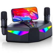 Karaoke Machine, Real 35W Portable Speaker,8H Long Time, 2 Rechargeable Wirel...