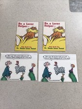 Dr Seuss Landing  Universal Studios Napkins Lorax Forest Cards Rare