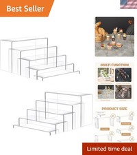 Durable Crystal Clear Acrylic Risers - 10 Pcs Display Stands for Home  Retail