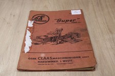 Claas Super 500 Ersatzteilliste   1960 xb11333