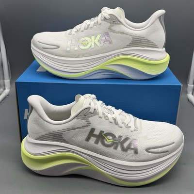 Hoka One One Skyward X 2 Women s 7.5 B White Metallic Running Shoes Training NWB