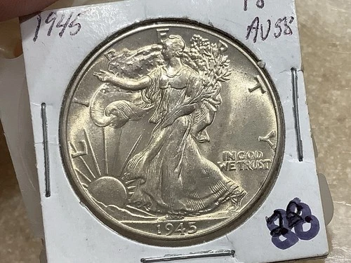 1945-P Walking Liberty Half Dollar — photo from the most recent tracked eBay sale