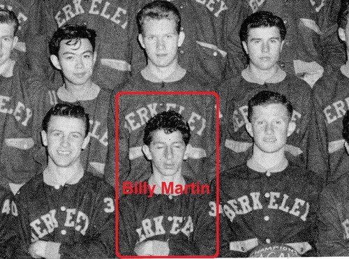 Anuario de escuela secundaria de la década de 1940 con los Yankees de Nueva York Billy Martin ~ Béisbol++ - Imagen 4 de 5