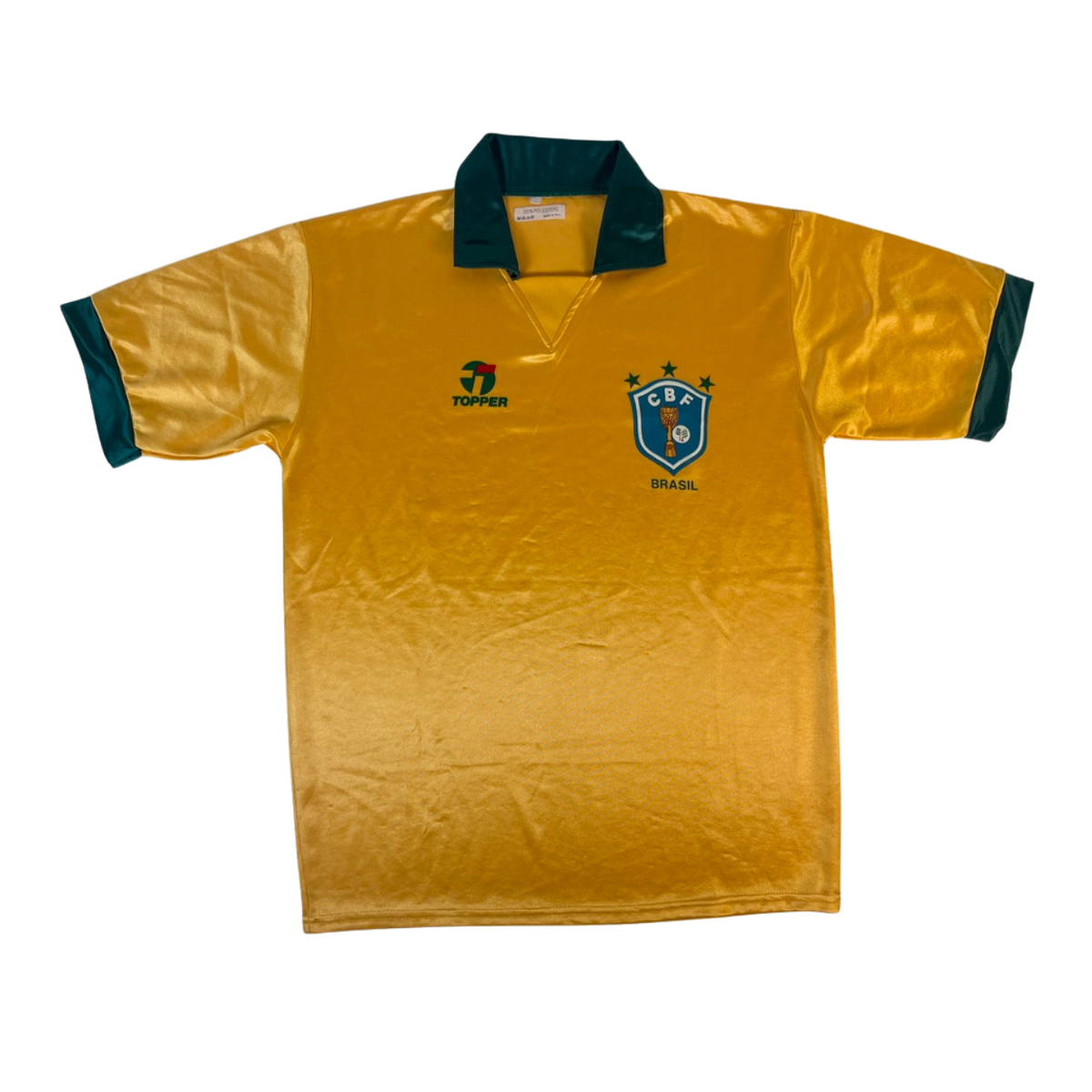 TOPPER ブラジル サッカーウェア　90年代　Lサイズ Rare BRAZIL 1990/92 Topper Home Football Shirt L Mens 90s Vintage