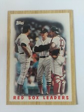 1987 Topps #306 Boston Red Sox 1986 Team Leaders