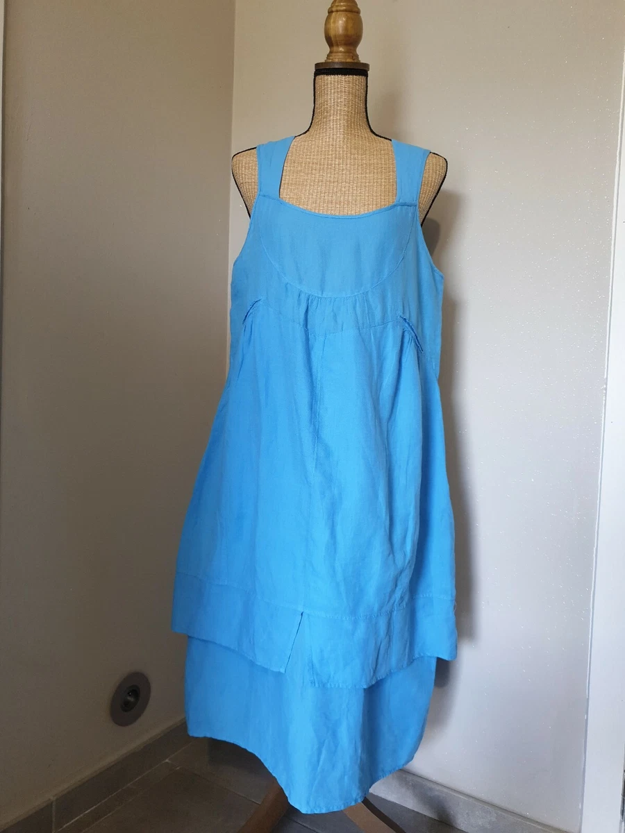 BANDE ORIGINALE SUPERBE ROBE BLEUE INDIGO COLORI MAGNIFIQUE