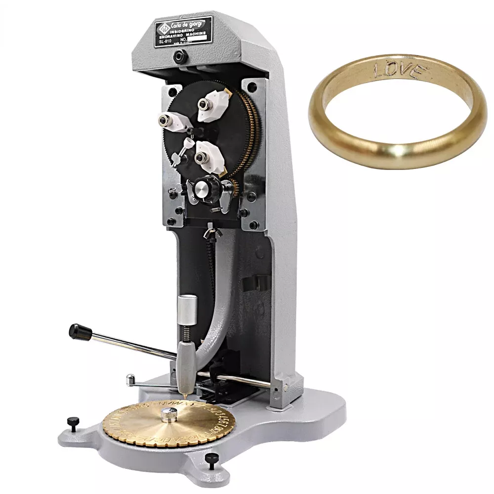 Inside Ring Engraver Stamper with Letter Block Dial Jewelry