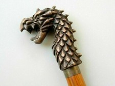Antique Dragon Head Designer Handle Style Wooden Walking Stick Vintage Cane Gift