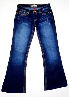 BKE Star Flare Denim Jean Women Sz 29X31 Blue Bootcut Stretch