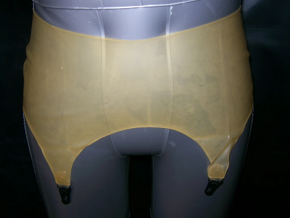 FETISCH BONDAGE BDSM GUMMI HOSENTRÄGER SCHWINGEND TRANSPARENT STRUMPFGÜRTEL 4310 - Bild 3 von 4