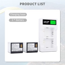 2x Rechargeable Battery Charger for Arlo Pro, Pro 2, Go Security Camera