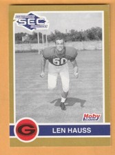Len Hauss Georgia Bulldogs 1991 Hoby SEC Stars #141 Jesup GA Washington Redskins