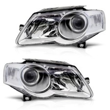 Scheinwerfer Halogen Set für VW Passat 3C B6 Bj. 05-10 Stellmotor H7 TYC