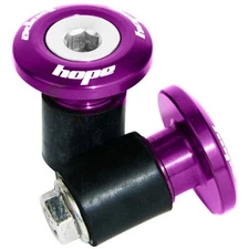 Hope Grip Doctor Handlebar Bar Ends Plugs Pair - Purple - Brand New