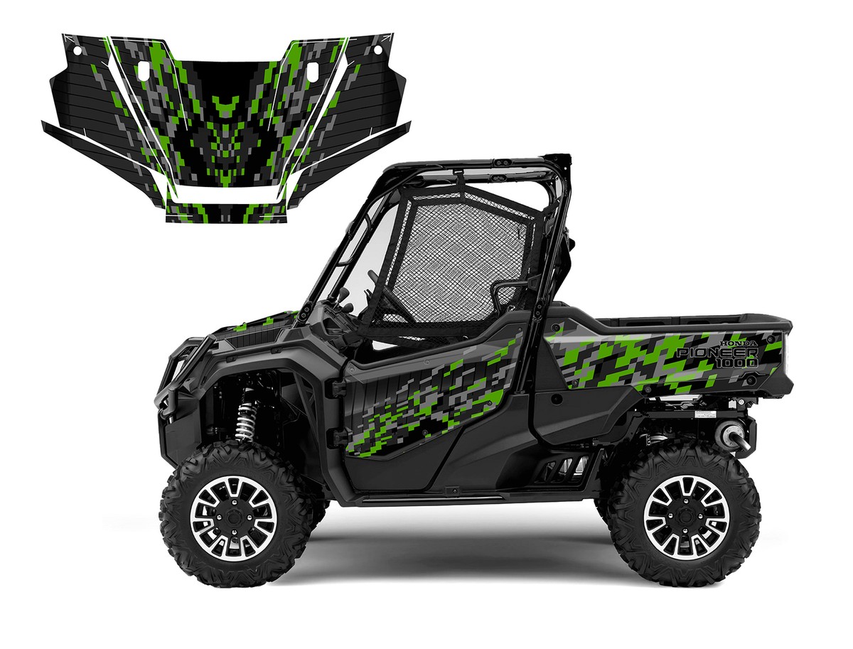 2023 - 2024 Honda Pioneer 1000-3 Deluxe graphics decal kit 1901