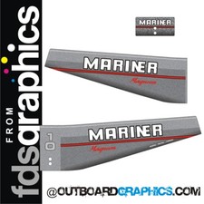 Mariner 10hp Magnum outboard decals/sticker kit