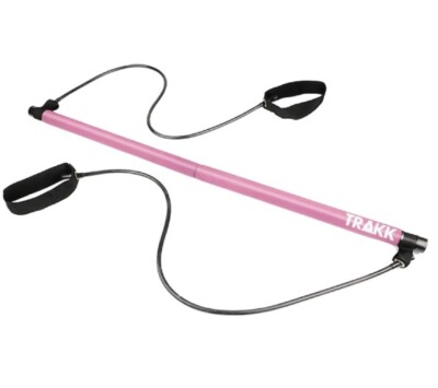 Pilates Bar Kit - Portable Home Gym Workout Equipment with Resistance Bands NEW