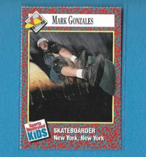 1991 SI Sports Kids MARK GONZALES Rookie X Games Skateboarder 'Canyon Jump' #313