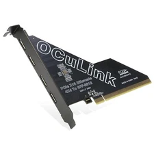 PCIe to Oculink Adapter [4-Port],PCIe 4.0 x16 to SFF-8612 (SFF-8611 Female) Card