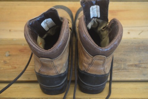 VTG USA MADE Danner Combat Hiker Boots 43513X Leather Mens 10.5 Brown Black Hike - Picture 6 of 8