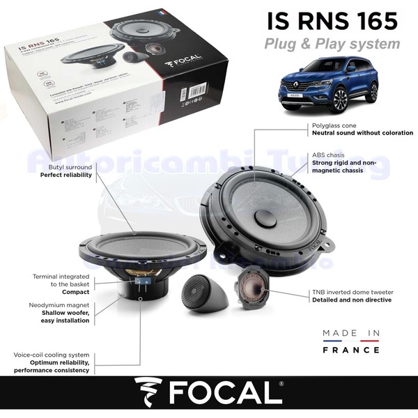 "Frontlautsprecher Focal Plug & Play IS RNS 165 2-Wege 60W RMS Schwarz 4\""-image